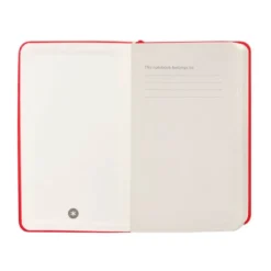 CUADERNO CON GOMILLA ANTARTIK NOTES TAPA DURA A6 HOJAS CUADRICULA ROJO 100 HOJAS 80 GR FSC
