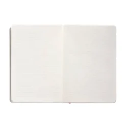 CUADERNO CON GOMILLA ANTARTIK NOTES TAPA BLANDA A5 HOJAS RAYAS ROSA PASTEL 80 HOJAS 80 GR FSC