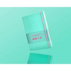 CUADERNO CON GOMILLA ANTARTIK NOTES TAPA DURA A5 HOJAS CUADRICULA ROSA Y TURQUESA 100 HOJAS 80 GR FSC