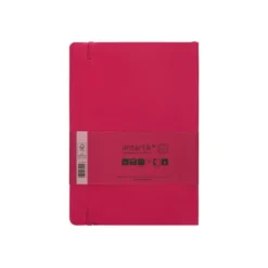 CUADERNO CON GOMILLA ANTARTIK NOTES TAPA BLANDA A5 HOJAS CUADRICULA BURDEOS 80 HOJAS 80 GR FSC