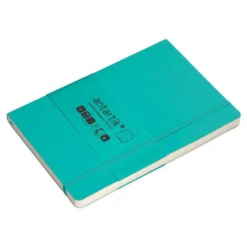 CUADERNO CON GOMILLA ANTARTIK NOTES TAPA BLANDA A5 HOJAS PUNTOS TURQUESA 80 HOJAS 80 GR FSC
