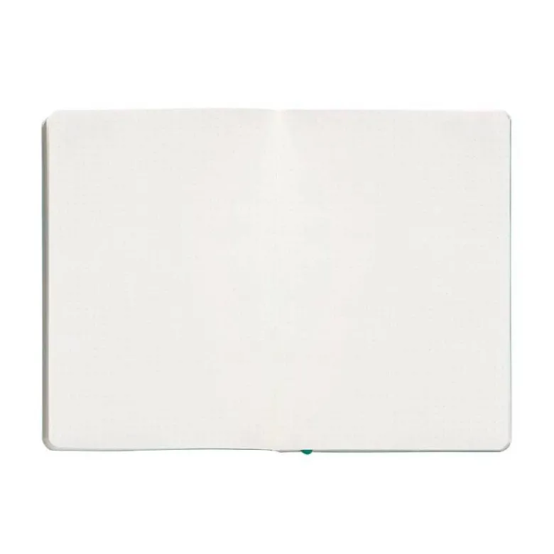CUADERNO CON GOMILLA ANTARTIK NOTES TAPA BLANDA A5 HOJAS PUNTOS TURQUESA 80 HOJAS 80 GR FSC