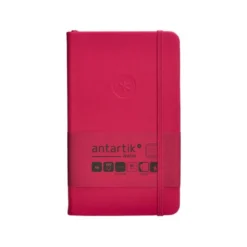 CUADERNO CON GOMILLA ANTARTIK NOTES TAPA DURA A6 HOJAS RAYAS BURDEOS 100 HOJAS 80 GR FSC