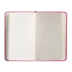 CUADERNO CON GOMILLA ANTARTIK NOTES TAPA DURA A6 HOJAS RAYAS BURDEOS 100 HOJAS 80 GR FSC