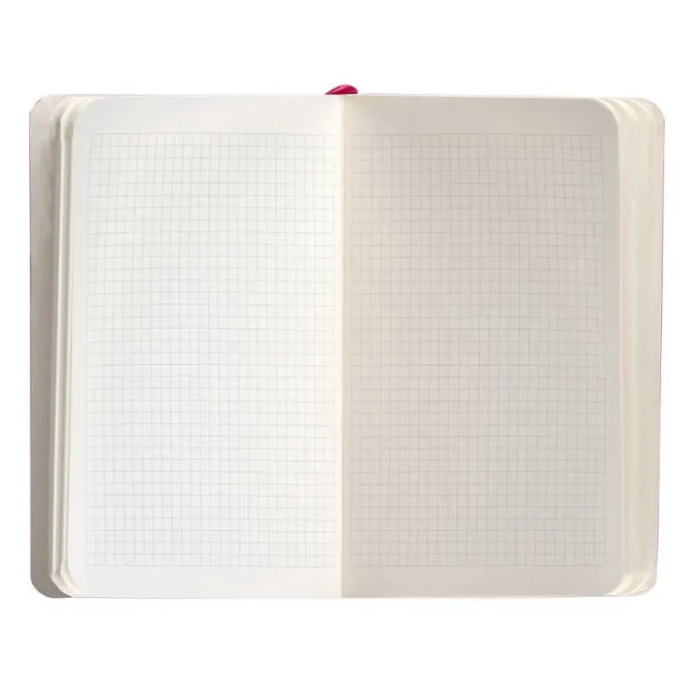 CUADERNO CON GOMILLA ANTARTIK NOTES TAPA BLANDA A6 CUADRICULA BURDEOS 100 HOJAS 80 GR FSC