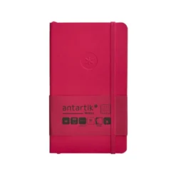 CUADERNO CON GOMILLA ANTARTIK NOTES TAPA BLANDA A6 CUADRICULA BURDEOS 100 HOJAS 80 GR FSC