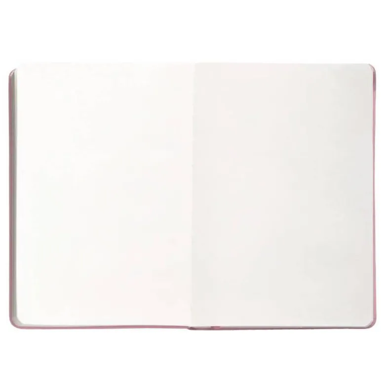 CUADERNO CON GOMILLA ANTARTIK NOTES TAPA DURA A5 HOJAS LISAS ROSA PASTEL 100 HOJAS 80 GR FSC