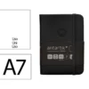 CUADERNO CON GOMILLA ANTARTIK NOTES TAPA DURA A7 HOJAS LISAS NEGRO 80 HOJAS 80 GR FSC