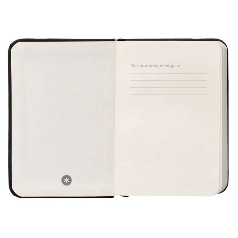 CUADERNO CON GOMILLA ANTARTIK NOTES TAPA DURA A7 HOJAS LISAS NEGRO 80 HOJAS 80 GR FSC