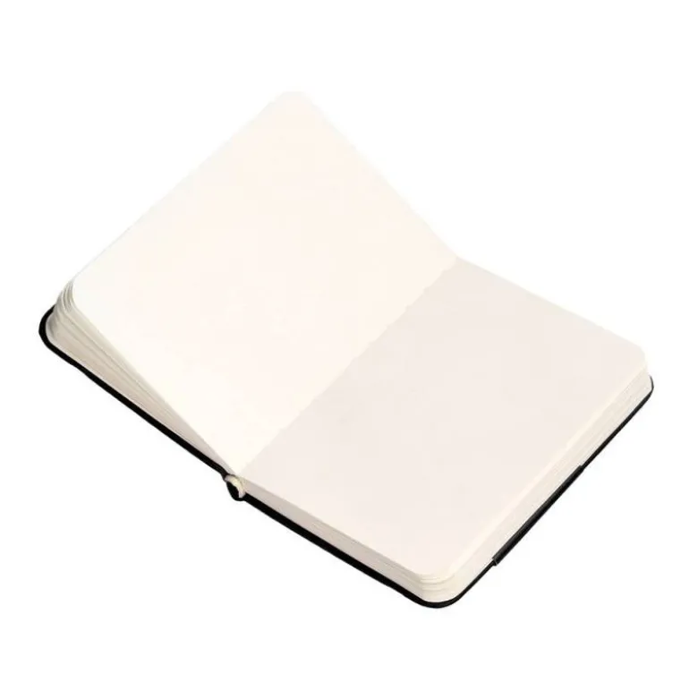 CUADERNO CON GOMILLA ANTARTIK NOTES TAPA DURA A7 HOJAS LISAS NEGRO 80 HOJAS 80 GR FSC
