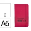 CUADERNO CON GOMILLA ANTARTIK NOTES TAPA DURA DIN A6 HOJAS LISAS BURDEOS 100 HOJAS 80 GR FSC