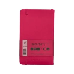 CUADERNO CON GOMILLA ANTARTIK NOTES TAPA DURA DIN A6 HOJAS LISAS BURDEOS 100 HOJAS 80 GR FSC