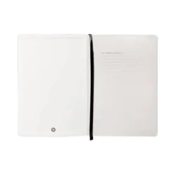 CUADERNO CON GOMILLA ANTARTIK NOTES TAPA BLANDA A5 HOJAS CUADRICULA NEGRO 80 HOJAS 80 GR FSC