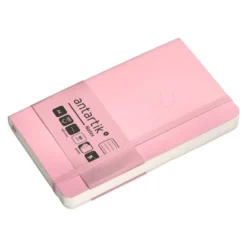 CUADERNO CON GOMILLA ANTARTIK NOTES TAPA BLANDA A6 RAYAS ROSA PASTEL 100 HOJAS 80 GR FSC