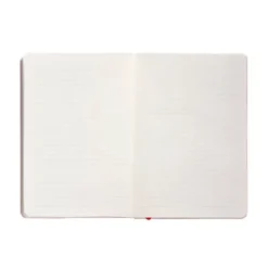 CUADERNO CON GOMILLA ANTARTIK NOTES TAPA BLANDA A5 HOJAS RAYAS ROJO 80 HOJAS 80 GR FSC