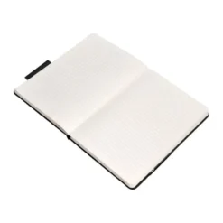 CUADERNO CON GOMILLA ANTARTIK NOTES TAPA DURA A4 HOJAS RAYAS NEGRO 100 HOJAS 80 GR FSC