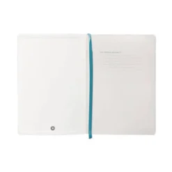 CUADERNO CON GOMILLA ANTARTIK NOTES TAPA BLANDA A5 HOJAS RAYAS AZUL CLARO 80 HOJAS 80 GR FSC