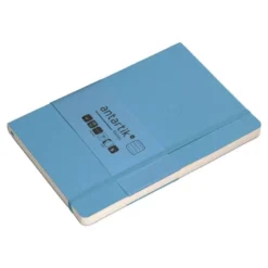 CUADERNO CON GOMILLA ANTARTIK NOTES TAPA BLANDA A5 HOJAS RAYAS AZUL CLARO 80 HOJAS 80 GR FSC