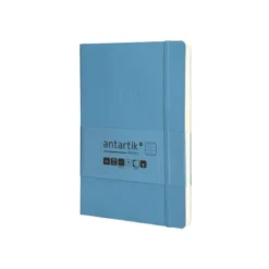 CUADERNO CON GOMILLA ANTARTIK NOTES TAPA BLANDA A5 HOJAS RAYAS AZUL CLARO 80 HOJAS 80 GR FSC