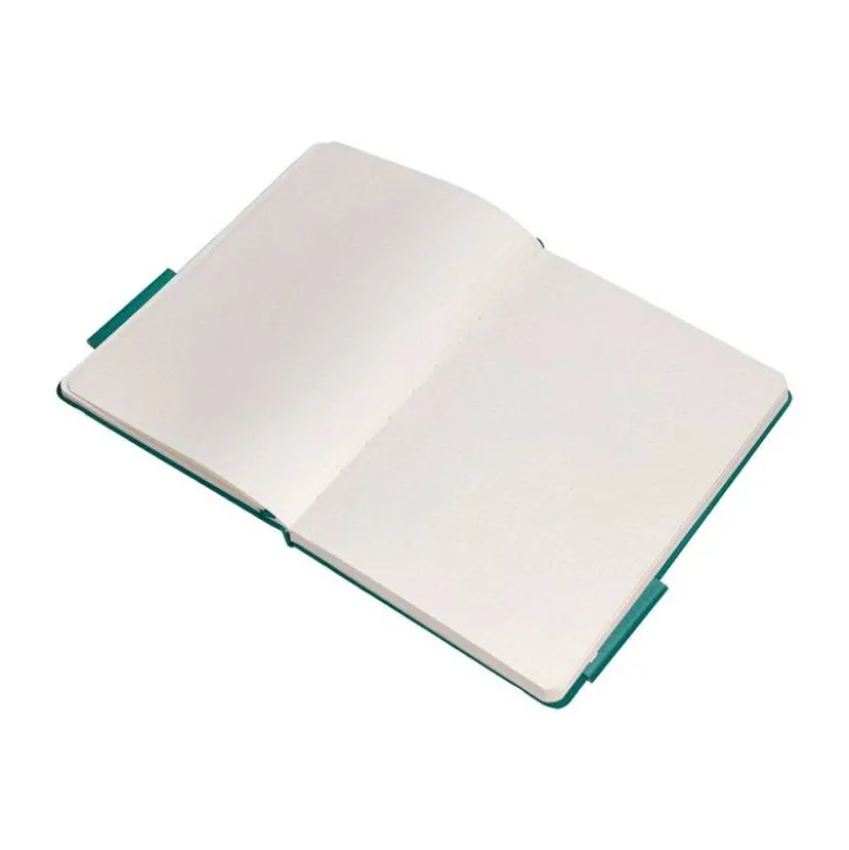 CUADERNO CON GOMILLA ANTARTIK NOTES TAPA DURA A4 HOJAS PUNTOS VERDE AGUAMARINA 100 HOJAS 80 GR FSC