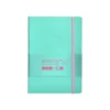 CUADERNO CON GOMILLA ANTARTIK NOTES TAPA BLANDA A5 HOJAS RAYAS ROSA Y TURQUESA 80 HOJAS 80 GR FSC