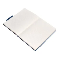 CUADERNO CON GOMILLA ANTARTIK NOTES TAPA DURA A5 HOJAS RAYAS AZUL MARINO 100 HOJAS 80 GR FSC