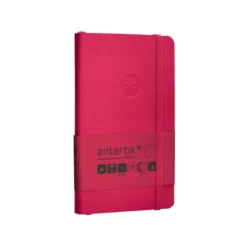 CUADERNO CON GOMILLA ANTARTIK NOTES TAPA BLANDA A6 RAYAS BURDEOS 100 HOJAS 80 GR FSC