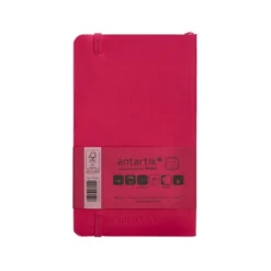 CUADERNO CON GOMILLA ANTARTIK NOTES TAPA BLANDA A6 RAYAS BURDEOS 100 HOJAS 80 GR FSC