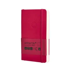 CUADERNO CON GOMILLA ANTARTIK NOTES TAPA BLANDA A6 RAYAS BURDEOS 100 HOJAS 80 GR FSC