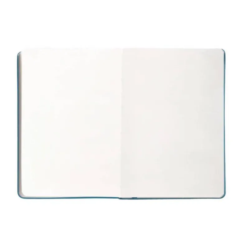 CUADERNO CON GOMILLA ANTARTIK NOTES TAPA DURA A4 HOJAS LISAS AZUL CLARO 100 HOJAS 80 GR FSC