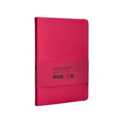 CUADERNO CON GOMILLA ANTARTIK NOTES TAPA DURA A5 HOJAS CUADRICULA BURDEOS 100 HOJAS 80 GR FSC