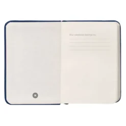 CUADERNO CON GOMILLA ANTARTIK NOTES TAPA DURA A7 HOJAS LISAS AZUL MARINO 80 HOJAS 80 GR FSC
