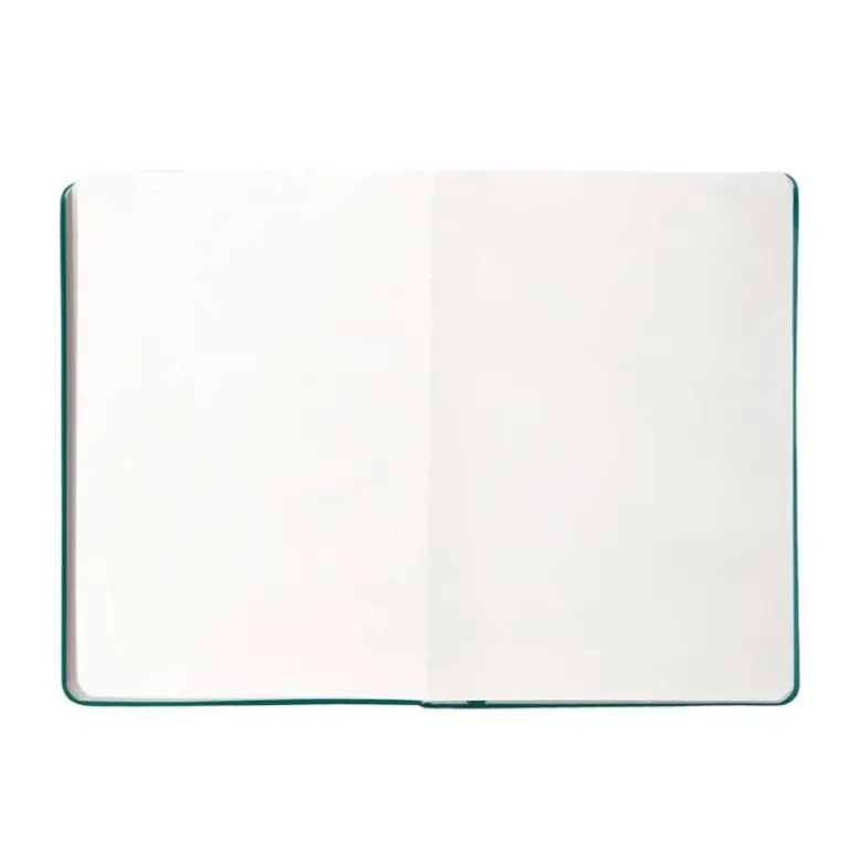 CUADERNO CON GOMILLA ANTARTIK NOTES TAPA DURA A4 HOJAS LISAS VERDE AGUAMARINA 100 HOJAS 80 GR FSC
