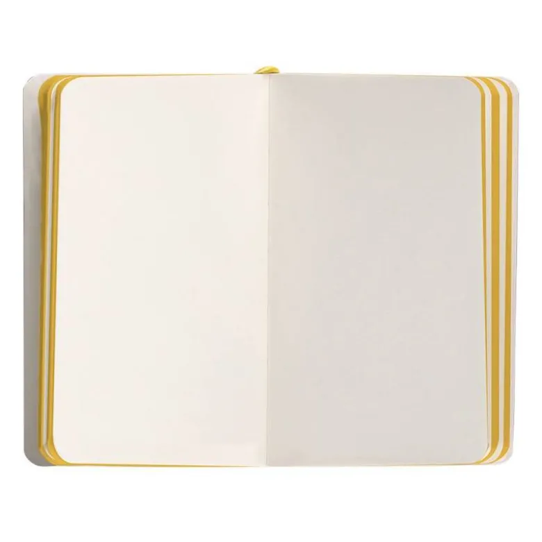 CUADERNO CON GOMILLA ANTARTIK NOTES TAPA BLANDA A6 HOJAS LISAS MORADO Y AMARILLO 100 HOJAS 80 GR FSC