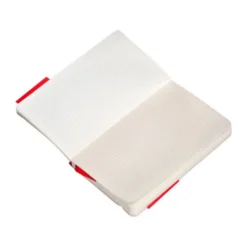 CUADERNO CON GOMILLA ANTARTIK NOTES TAPA BLANDA A6 CUADRICULA ROJO 100 HOJAS 80 GR FSC