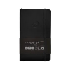 CUADERNO CON GOMILLA ANTARTIK NOTES TAPA BLANDA A6 HOJAS LISAS NEGRO 100 HOJAS 80 GR FSC