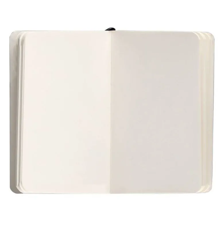 CUADERNO CON GOMILLA ANTARTIK NOTES TAPA BLANDA A6 HOJAS LISAS NEGRO 100 HOJAS 80 GR FSC
