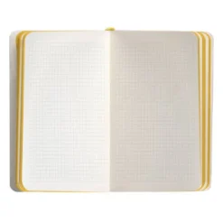 CUADERNO CON GOMILLA ANTARTIK NOTES TAPA BLANDA A6 CUADRICULA MORADO Y AMARILLO 100 HOJAS 80 GR FSC