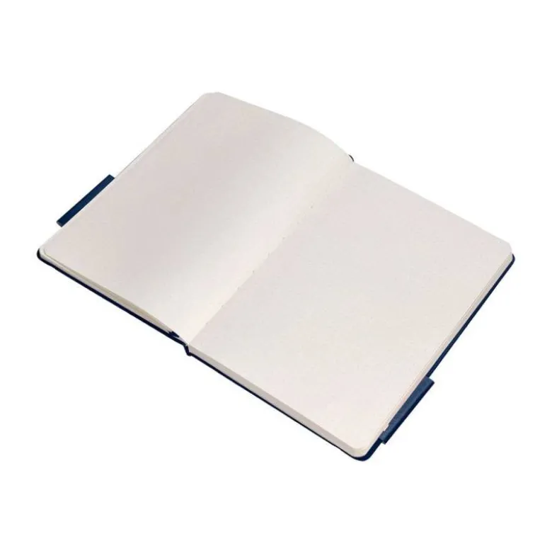 CUADERNO CON GOMILLA ANTARTIK NOTES TAPA DURA A4 HOJAS PUNTOS AZUL MARINO 100 HOJAS 80 GR FSC