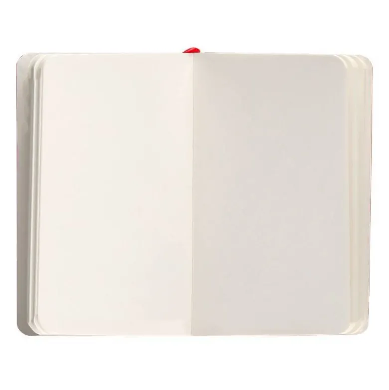 CUADERNO CON GOMILLA ANTARTIK NOTES TAPA BLANDA A6 HOJAS LISAS ROJO 100 HOJAS 80 GR FSC