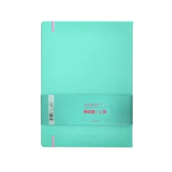 CUADERNO CON GOMILLA ANTARTIK NOTES TAPA DURA A4 HOJAS LISAS ROSA Y TURQUESA 100 HOJAS 80 GR FSC