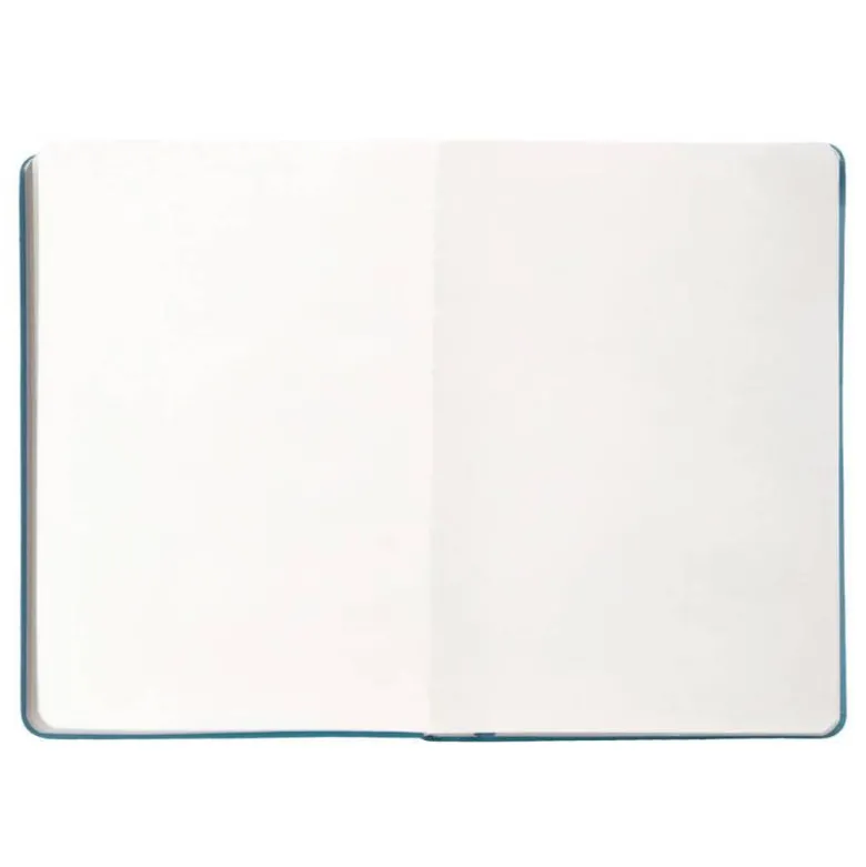 CUADERNO CON GOMILLA ANTARTIK NOTES TAPA DURA A5 HOJAS LISAS AZUL CLARO 100 HOJAS 80 GR FSC