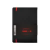 CUADERNO CON GOMILLA ANTARTIK NOTES TAPA DURA A5 HOJAS LISAS NEGRO Y ROJO 100 HOJAS 80 GR FSC