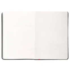 CUADERNO CON GOMILLA ANTARTIK NOTES TAPA DURA A5 HOJAS LISAS NEGRO Y ROJO 100 HOJAS 80 GR FSC