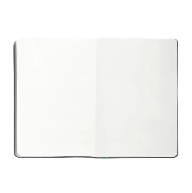 CUADERNO CON GOMILLA ANTARTIK NOTES TAPA DURA A4 HOJAS LISAS GRIS Y TURQUESA 100 HOJAS 80 GR FSC