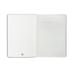CUADERNO CON GOMILLA ANTARTIK NOTES TAPA DURA A4 HOJAS RAYAS GRIS Y TURQUESA 100 HOJAS 80 GR FSC