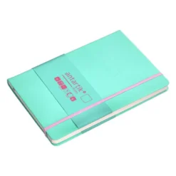 CUADERNO CON GOMILLA ANTARTIK NOTES TAPA DURA A5 HOJAS LISAS ROSA Y TURQUESA 100 HOJAS 80 GR FSC