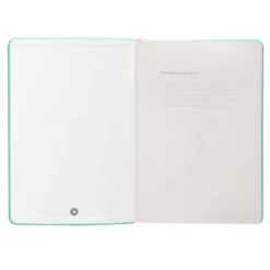 CUADERNO CON GOMILLA ANTARTIK NOTES TAPA DURA A5 HOJAS LISAS ROSA Y TURQUESA 100 HOJAS 80 GR FSC