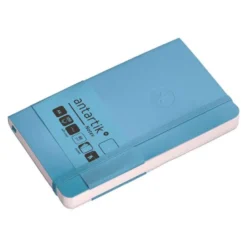 CUADERNO CON GOMILLA ANTARTIK NOTES TAPA BLANDA A6 HOJAS LISAS AZUL CLARO 100 HOJAS 80 GR FSC
