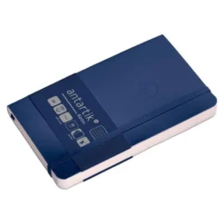 CUADERNO CON GOMILLA ANTARTIK NOTES TAPA BLANDA A6 CUADRICULA AZUL MARINO 100 HOJAS 80 GR FSC